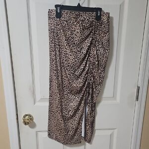 SHEIN Animal Print Maxi Skirt